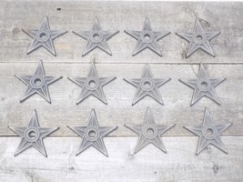 12 Cast Iron Stars Washer Texas Lone Star Ranch 3 7/8&quot; Large Primitive R... - £19.60 GBP