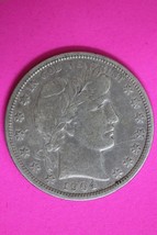 1904 P Barber Liberty Half Dollar Silver Coin Better Grade Philadelphia Mint 58 - $86.18 CAD