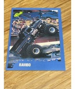 1990 Classic Monster Trucks Premier Edition Rambo #124 Trading Card KG JD - $131.17 MXN