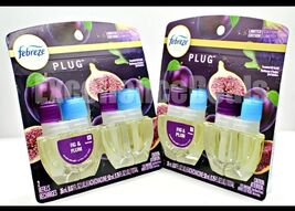 4 Refills Febreze Plug FIG &amp; PLUM Limited Ed. Scented Oil Refill - $41.86 CAD