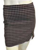 Urban Outfitters Black, White, Red Checked Straight Short Skirt Size S - $15.19