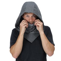 Gray Assassins Mask Grey Hood Hoodie Armor Creed Costume Cosplay Hidden ... - £23.97 GBP