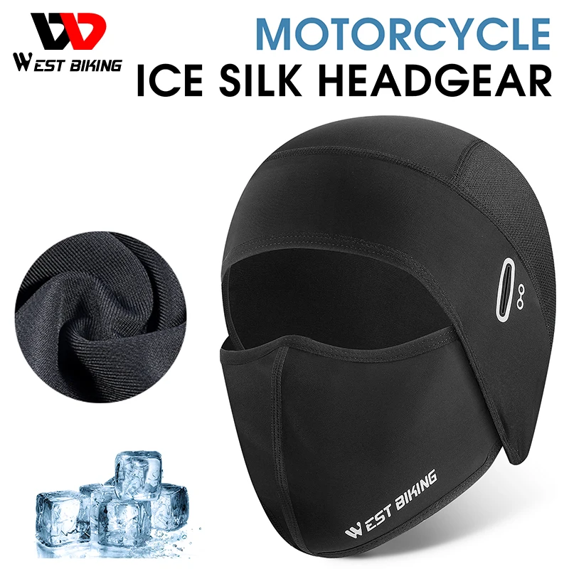 Motorcycle Helmet Liner Ice Silk Hat  Windproof  Balaclava Summer Headwear Motor - £89.92 GBP