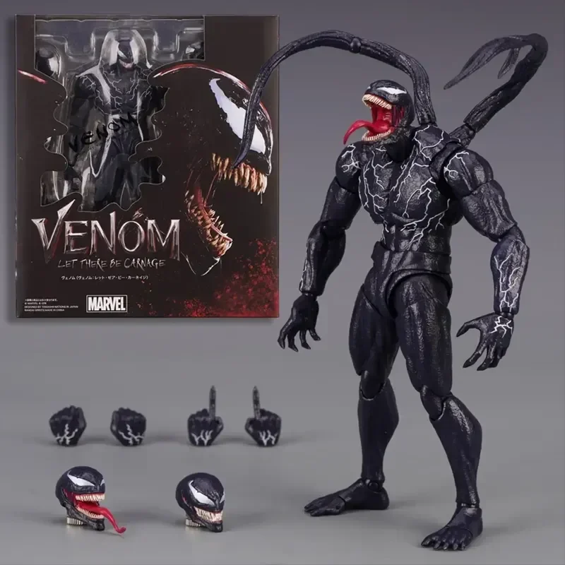 20cm Marvel Venom Shf Legends Action Figure Joint Movable Toys Change Face - £26.43 GBP+