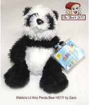 Webkinz Lil Kinz Panda Bear Plush Toy HS111 by Ganz new Stuffed Animal - £7.95 GBP