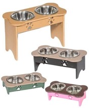 Elevated Dog Feeder - 4 Sizes &amp; Countless Custom Color Combinations Amish Usa - £95.07 GBP+