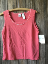 NEW Emma James Pink Sleeveless Tank Top Blouse Top Crochet Laced Size M $39.00 - £10.26 GBP