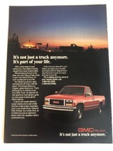 1988 GMC Truck Vintage Print Ad Advertisement pa13 - £5.57 GBP