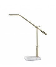 Sleek Brass Metal Adjustable And Dimmable Led Desk Lamp - $241.51