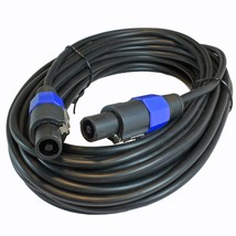 50 Ft Foot Feet Speakon Compatible Speaker Cable Dj Pa Pro Audio 18 Gauge Cord - £31.45 GBP