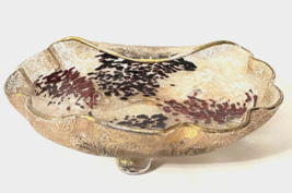 Antique Ernest Léveillé Coupe 1900 Printemps Hand Blown Footed Glass Dish - $4,233.77 MXN