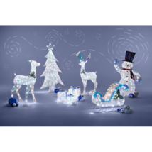 Holiday Living 6-ft LED Iridescent Frozen Fractals Tree Yard Decoration ... - £134.24 GBP