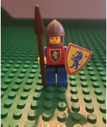 Lego Caslte Lion Knights:  Crusader Axe w/ Shield, Spear (cas107) 6049 V... - £15.20 GBP