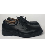 Mens Skechers Black Leather Lace Up Oxford Shoes 4437 Size 13 - $34.64