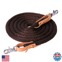 Weaver Equine Poly Roper Rein 5/8" 10' - Trail &amp; Youth - $35.52