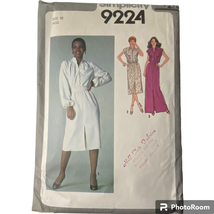 1979 Simplicity 9224 Misses Pullover Dress 10 Cotton Knits Jersey Wool Silk - $7.87
