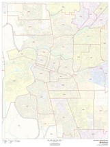 Sacramento, California ZIP Codes Laminated Wall Map (MSH) - £149.08 GBP