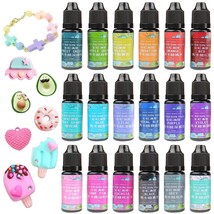 18 Pastel Solid Colors Uv Resin Hard Type 10Ml 10G 0.02Oz - £51.21 GBP