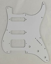 Guitar Pickguard For Fender 11 Sctew Stratocaster Start HSS 3 Ply White - £11.76 GBP