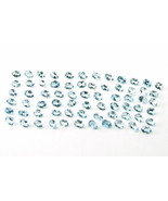 12.7Ct 68pc 4X3mm Natural Blue Topaz Setting VSI Oval Faceted Gemstones - $52.25