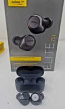 Jabra Elite 75t True Wireless Earbuds In Ear Headphones ANC Titanium Black READ - £30.96 GBP