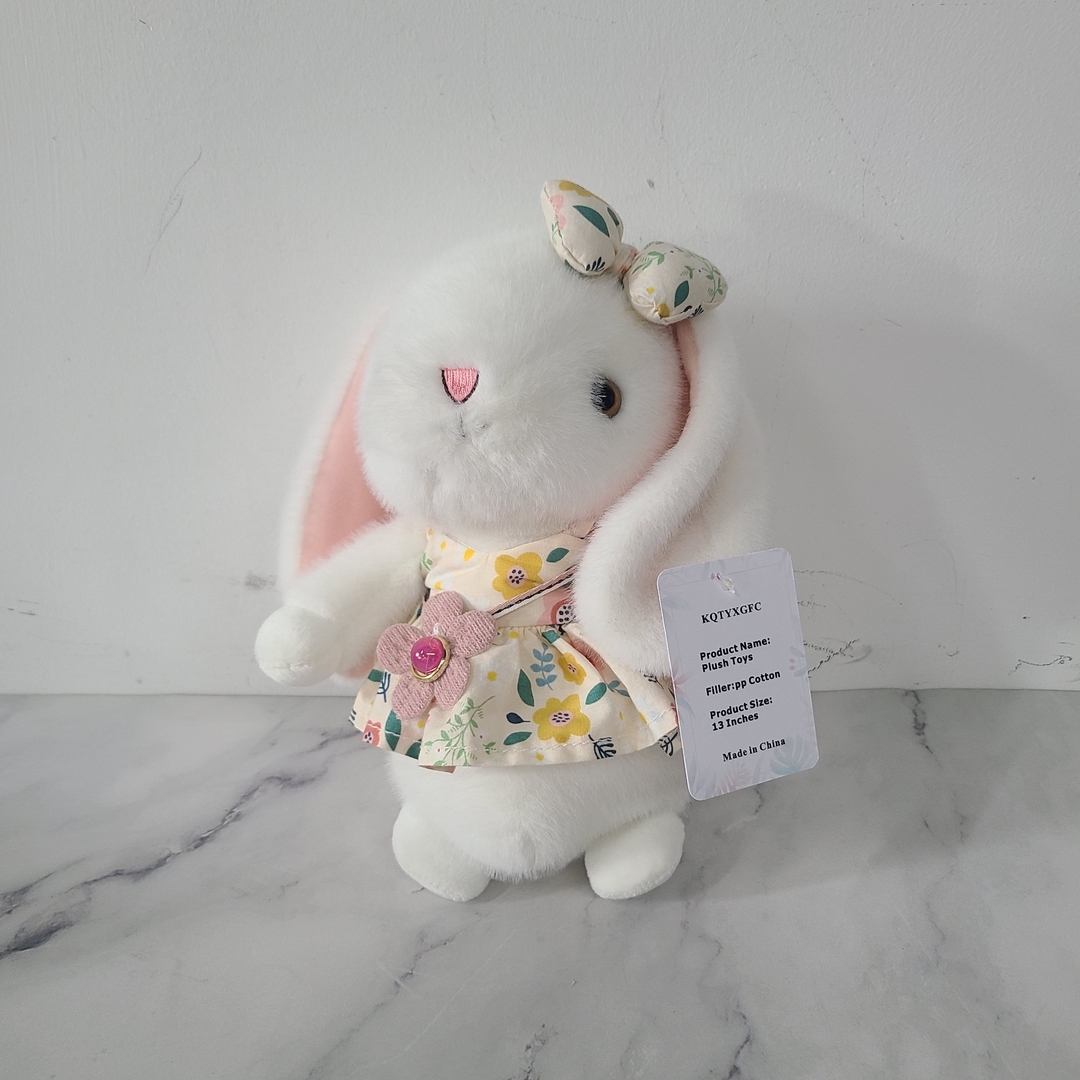 KQTYXGFC Plush toys Adorable White Rabbit Plush Toy for Kids - $21.30