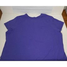 Just My Size Purple Short Sleeve Crewneck T-Shirt Plus Size Womens 3X 22W 24W - £19.58 GBP