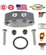 High-Precision LS Oil Feed Plate - Dual Ports &amp; Billet Aluminum for V8 E... - $97.90 CAD