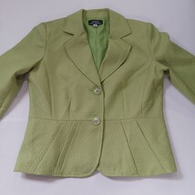 Giorgio Sant’Angelo Women's Green 2-Button Front Blazer Size 12 image 13