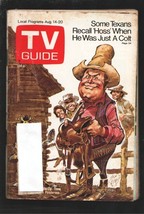 TV Guide 8/14/1971-Dan Blocker-Bonanza cover by Jack Davis-St Louis edition e... - £18.95 GBP