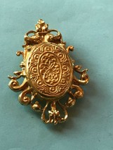 Vintage Ornate Goldtone Scarf Clip Pin Brooch Combination – 1 and 3/8th’s inches - £11.71 GBP