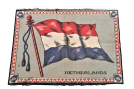 Antique Large Cigar Box Felt Flag Netherlands Circa 1915 Pre WWI - £19.54 GBP