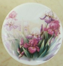 Cabinet Knobs Knob Pink Iris Flower - £4.07 GBP