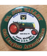 2002 St Joe Valley Old Engine Association Pinback Button Tractor Pin Jon... - $4.65