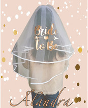Bride To Be Luxury Veil - Rose Gold - £14.21 GBP