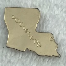Louisiana State Shape Pin Vintage Travel Souvenir Metal By Avon - £13.14 GBP