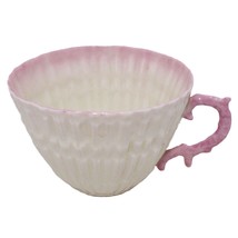 Belleek Fermanagh 0857 Pink Porcelain Irish Tea Cup Replacement 3rd Mark Black - £103.79 GBP