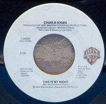 Chaka Khan 45 Caught In The Act / This Is My Night A5 - £1.57 GBP