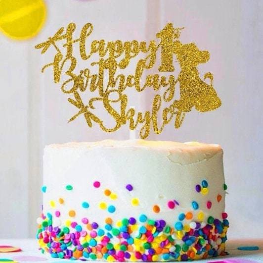 LION KING NAME Cake Topper || Birthday Cake Topper | Customize Cake Topper - $7.00