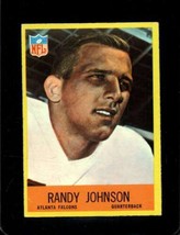 1967 Philadelphia #4 Randy Johnson Vg+ (Rc) Falcons *X60234 - £1.73 GBP