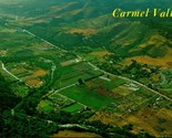 Aerial View Carmel Valley Carmel California UNP Chrome Postcard  - $2.92