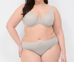 Lane Bryant CACIQUE Silky No Show Hipster Panties HEATHER GRAY PLUS Size... - $15.03