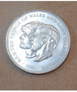 1981 Great Britain Prince Charles and Lady Diana Spencer Wedding Coin - €8,25 EUR