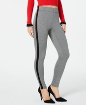 allbrand365 designer Womens Shaping Tuxedo Stripe Leggings size Medium, Black - £30.19 GBP