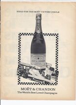 80's Moet &amp; Chandon Print Ad Vintage Champagne 8.5" x 11" - $19.75
