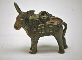 Vintage Gold Miners Donkey Salt or Pepper Shaker Single Metal Kitchen To... - £6.20 GBP