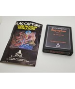 Flag Capture Game Cartridge &amp; Manual for Atari 2600 WORKING! - £11.08 GBP