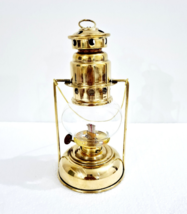 Lámpara de aceite menor de latón brillante antiguo náutico de 8 &quot;, farol... - £36.87 GBP