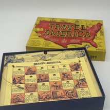 Vintage Jacmar Electric TRAVEL  AMERICA Game in original box Has Old Bat... - $9.88