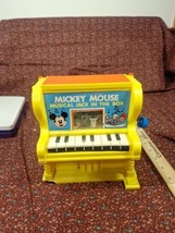 Vintage 1973 Mickey Mouse Musical Jack In The Box by Kohner Bros. Inc Fo... - $4.75